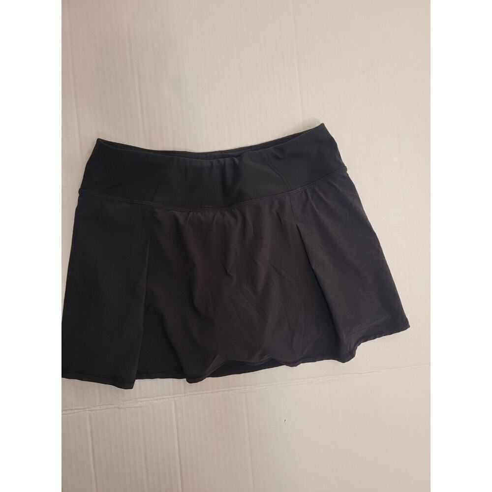 Lucy Athletic Tennis Skirt Skort Womens Small Pockets Drawstring Black